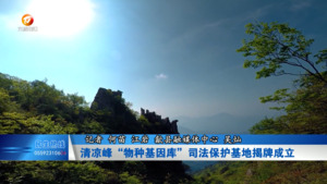 清凉峰“物种基因库”司法保护基地揭牌成立