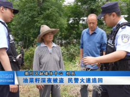 油菜籽深夜被盗 民警火速追回