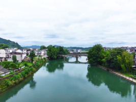瞰见徽州乡村——龙湾村