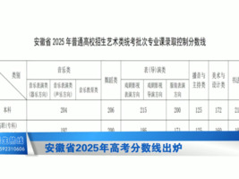 安徽省2025年高考分数线出炉