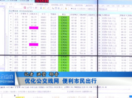 优化公交线网 便利市民出行