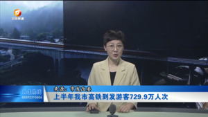 上半年 我市高铁到发游客729.9 万人次